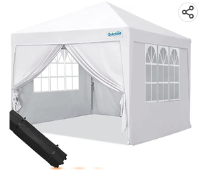 lot 67699 image: Quictent Upgraded 10x10 Pop up Canopy Tent with Detachable & Interchangeable Sidewalls Instant Outdoor Gazebo