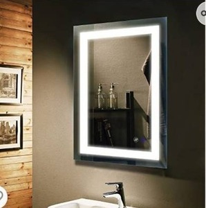 lot 67743 image: PRIMEPLUS LED Bathroom Mirror 24 x 32 Super Bright Dual Strip Lights