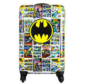 lot 67513 image: Batman Luggage 20 Inches Hard-Sided Tween Spinner Carry-On Travel Trolley Rolling Suitcase for Kids