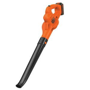 lot 67516 image: BLACKDECKER LSW221 20V MAX Cordless Lithium-Ion Sweeper Kit 1.5Ah, battery charger powers on