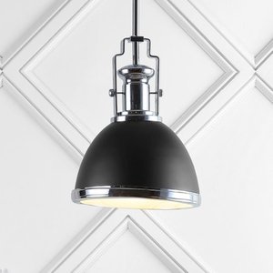 lot 67536 image: Homer 10 IronGlass Adjustable Vintage Classic LED Pendant ChromeBrass