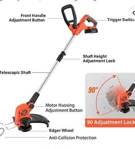 lot 67555 image: MAXLANDER 12 Inch 20V Cordless String Trimmer, Used.