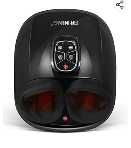 lot 67608 image: FIT KING Shiatsu Foot Massager Machine with Heat Deep Kneading Foot Reflexology Massager for Foot Relaxation & Pain Relief