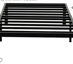 lot 67615 image: Wulanos Twin Size Bed Frame, 3500lbs Heavy Duty Metal Platform with Steel Slats Support
