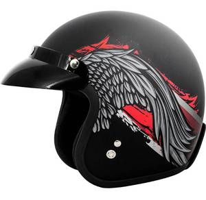 lot 57927 image: retails for 75.99 VCAN V85C 34 Open Face Motorcycle Helmet DOT Approved XL