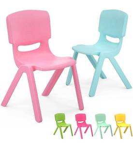 lot 57937 image: retails for 129.99 Tonahutu 6PCS Colorful School Stackable School Chairs with 11inch Seat Height Plastic Classrooms Chairs for Kids Learning Chairs Indoor Outdoor for Home,Preschool,Daycare Center