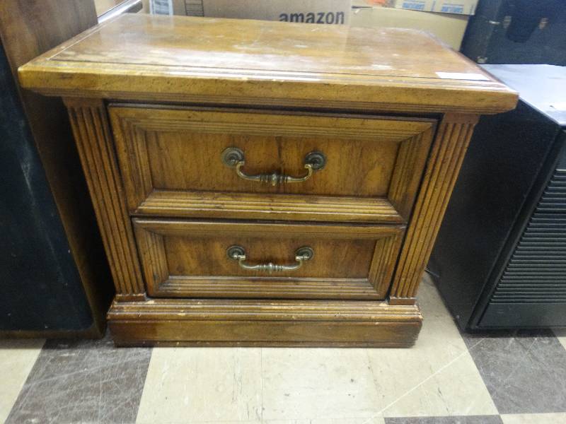 lot 337 image: Wooden night stand.