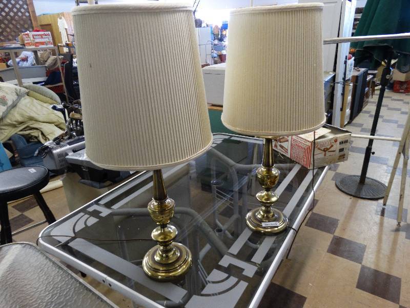 lot 348 image: Matching table fans.