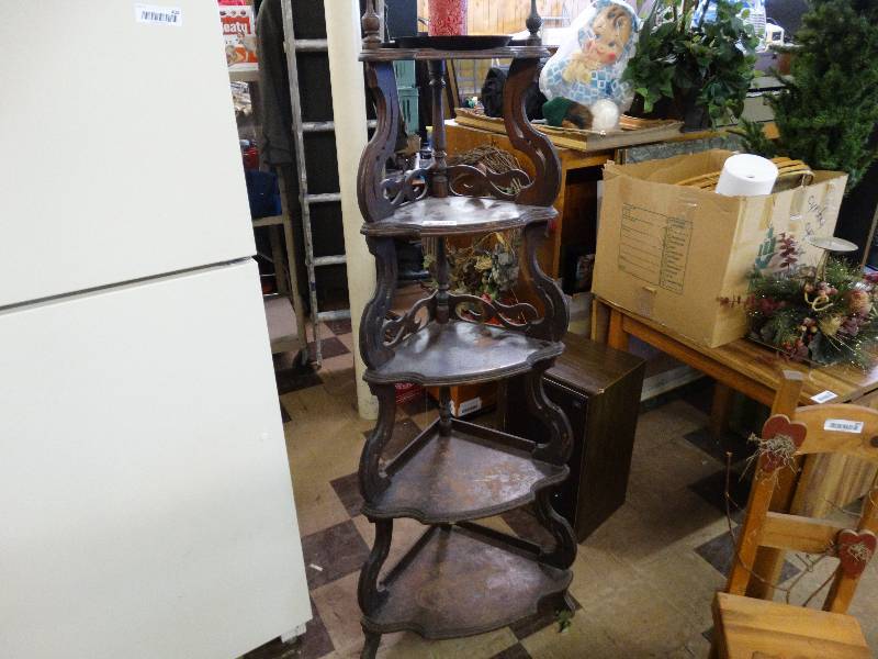 lot 403 image: Old wooden shelf.