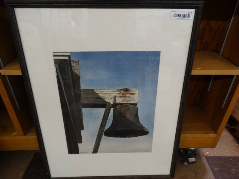 lot 413 image: Hanging wall art.