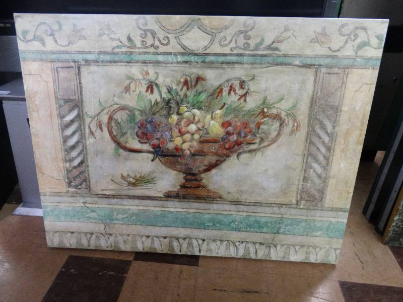 lot 420 image: Hanging wall art.