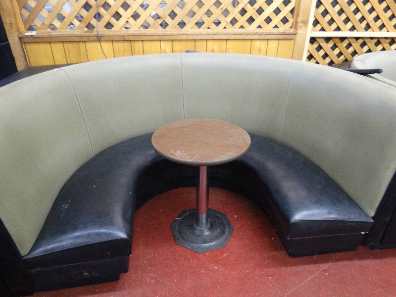 lot 895 image: 2 Restaurant booth & table sets.
