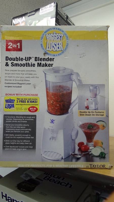 lot 2084 image: Biggest Loser Ab-1000-bl 2-in-1 Double-up 1-12-quart Blender And Smoothie