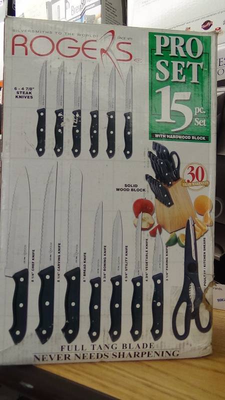 lot 2112 image: Rogers 15-pc Pro Set Cutlery Set