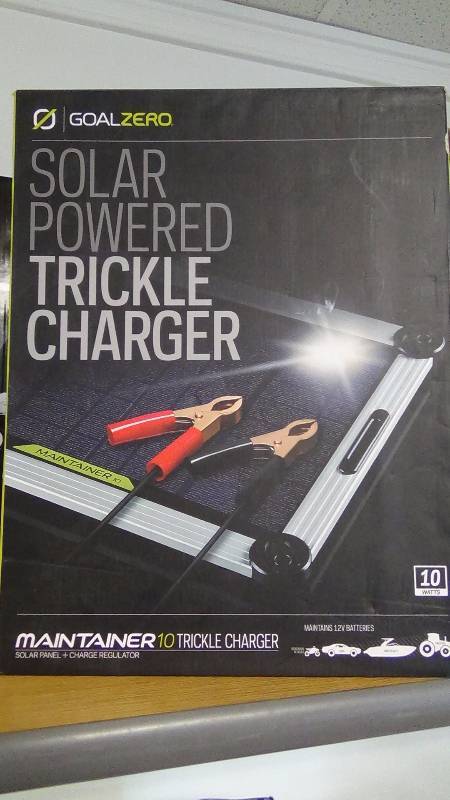 lot 2048 image: GOAL ZERO 32202 Maintainer 10 - Solar Battery Trickle Charger for 12V Batteries