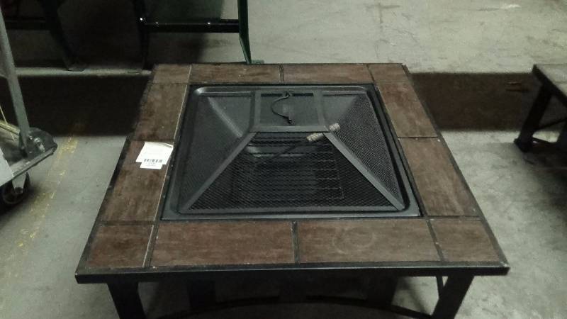 lot 2137 image: Fire Sense Mission Style Square Fire Pit