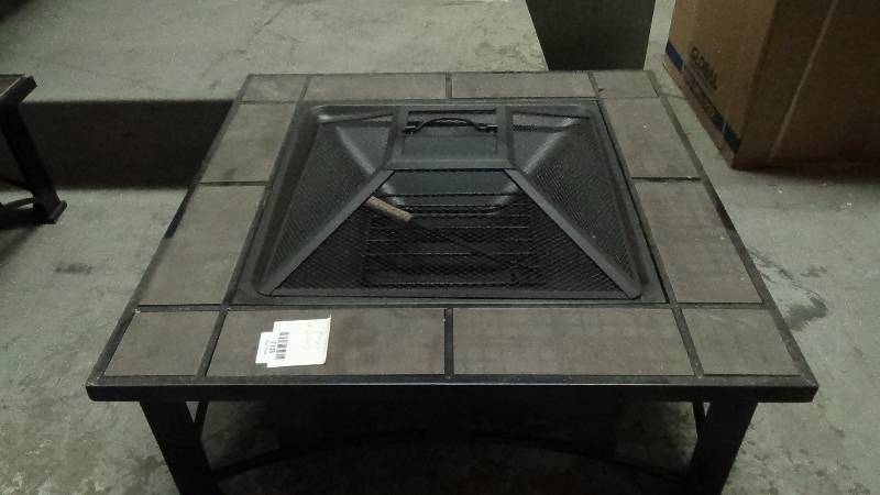 lot 2138 image: Fire Sense Mission Style Square Fire Pit