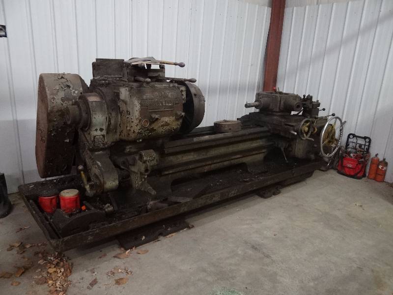 lot 1480 image: Warner & Swasey 3A Saddle Type Turret Lathe