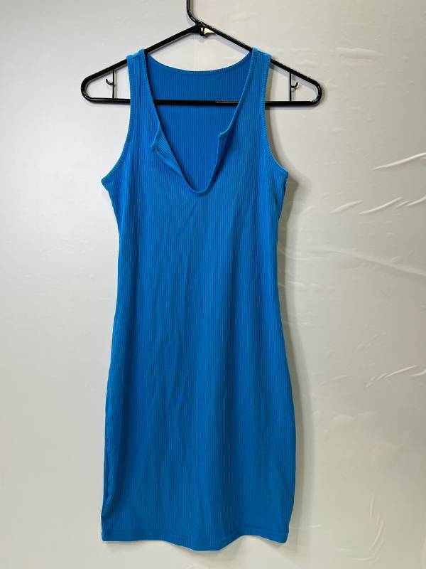 lot 30658 image: Midi Blue Nylon Dress, Medium