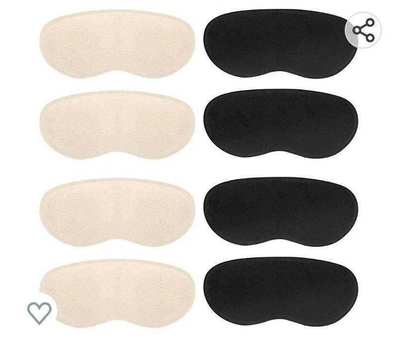 lot 36926 image: 4 Pairs Heel Grips for Men and Women Heel Cushion Pads for Shoes Too Big, Heel Cushion Inserts for Womens Shoes Loose Shoes-Multicolor