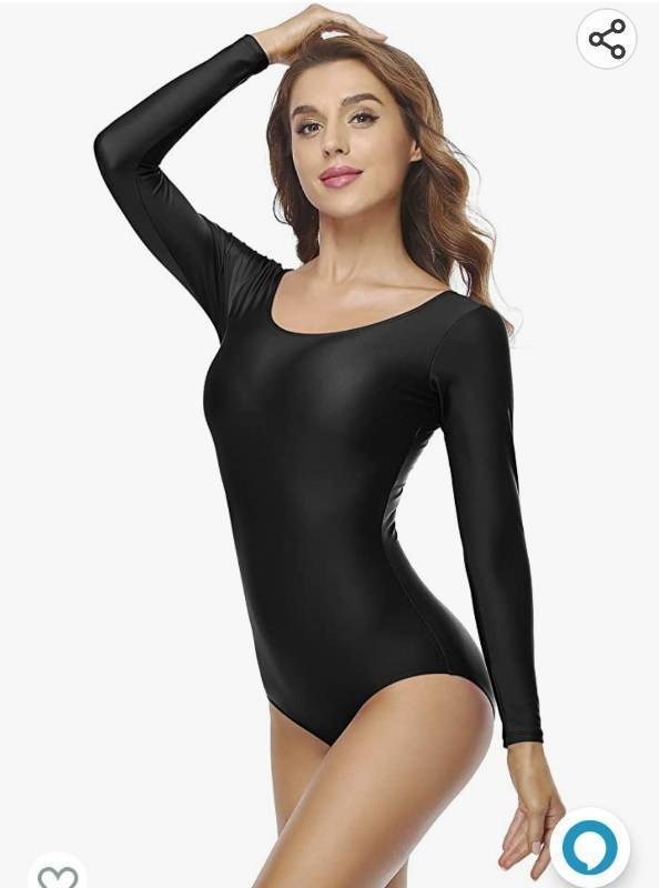 lot 36954 image: Speerise Womens Classic Long Sleeve Leotard Ballet Dance Costume Medium
