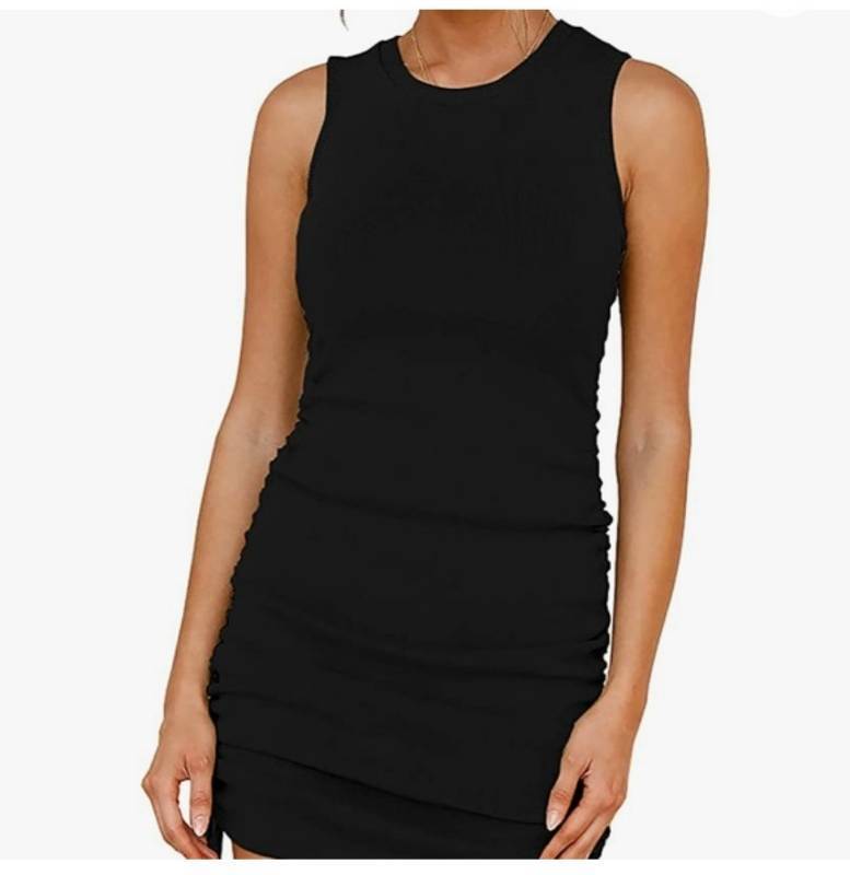 lot 36955 image: Ribbed BTFBM Sleeveless Bodycon Dress Large