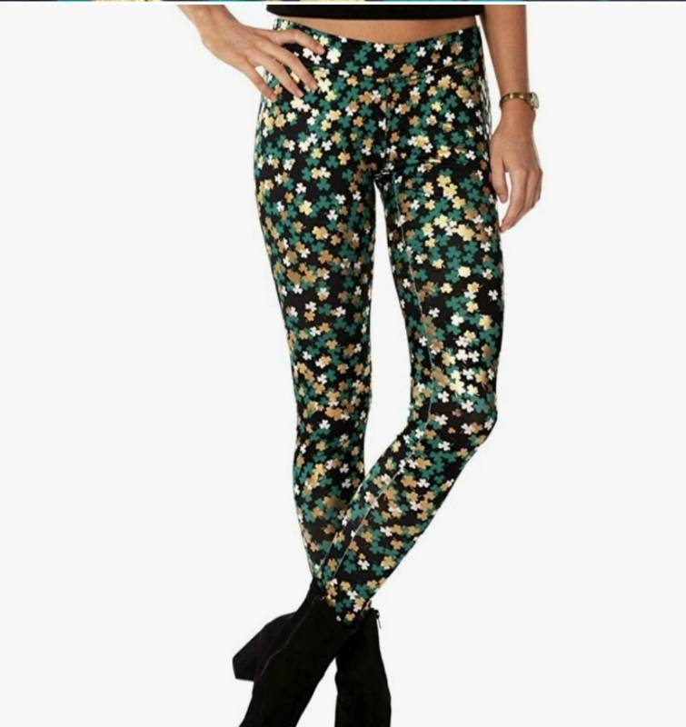 lot 40744 image: Tipsy Elves Shamrock Leggings, S