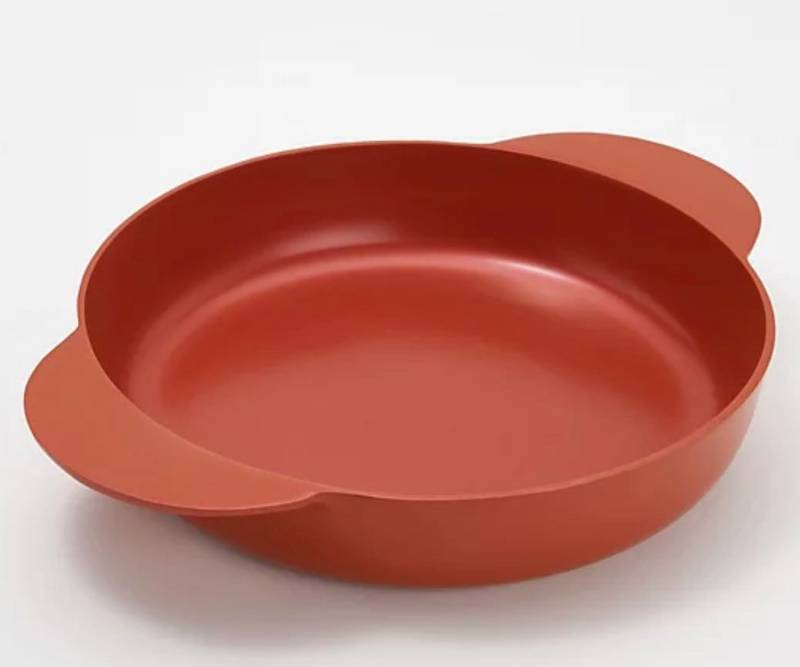 lot 59420 image: Mad Hungry 10.6 Microwave Safe Everyware Pan, Red