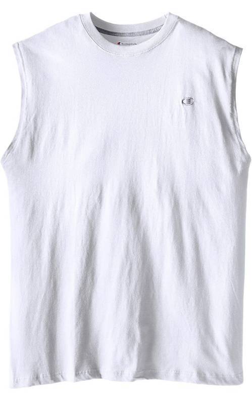 lot 30497 image: Champion Mens Big-Tall Jersey Muscle T-Shirt, 5 XLT
