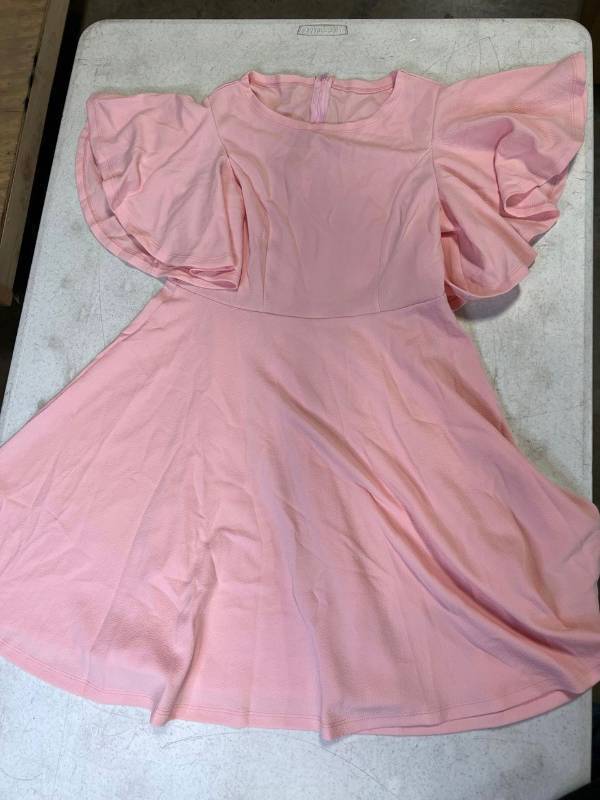 lot 30517 image: Ecowish Dress with Ruffled Sleeves, Pink, XL