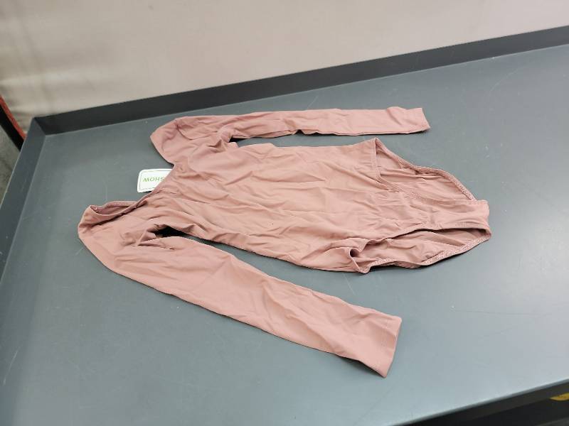 lot 36690 image: DANSHOW Womens Girls Seamless Camisole Leotard Dress with Transition Straps Size 8