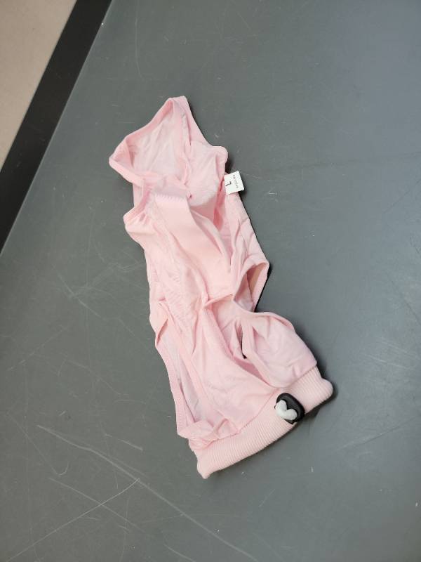 lot 36730 image: Solid Cotton Camisole, Breathable Summer Tank Top for Cat Pink Large