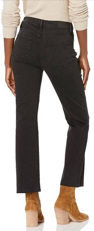 lot 38370 image: Womens Claudine with Raw Hem High Rise Ankle Flare Double Button Closure in Slater size 26