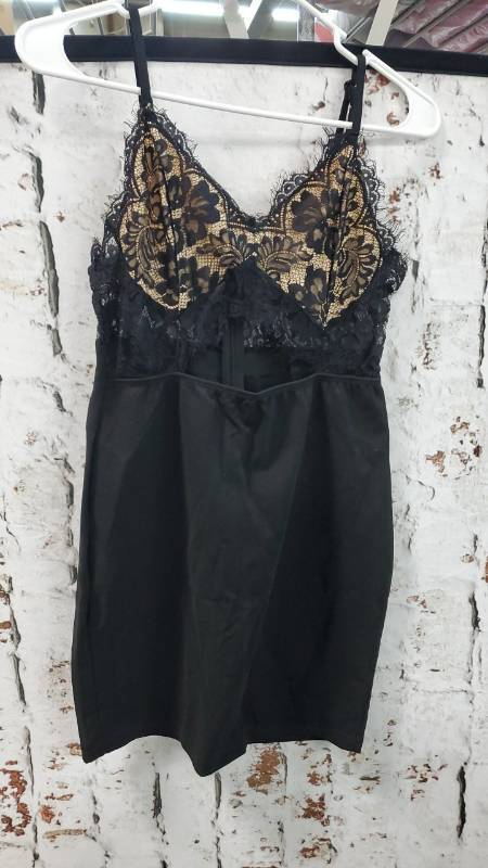 lot 40428 image: Black Lace Dress, Small