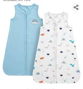 lot 36994 image: DaysU Baby Sleeping Bag, Soft Baby Wearable Blanket Sleeveless with Zipper Large