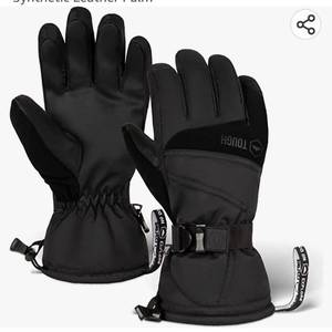lot 36995 image: Ski & Snow Gloves - Waterproof & Windproof Winter Snowboard Gloves for Men & Women for Cold Weather Skiing & Snowboarding - With Wrist Leashes, Nylon Shell, Thermal Insulation & Synthetic Leather Palm