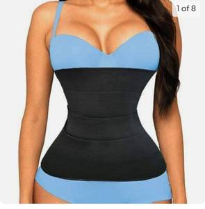 lot 37019 image: YIMEESUN Waist Trainer for Women Tummy Wrap Waist Trimmer Belt Slimming Body Shape