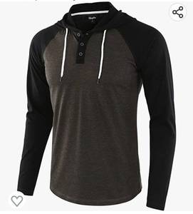 lot 37034 image: Estepoba Mens Casual Athletic Fit Lightweight Active Sports Jersey Shirt Hoodie XL