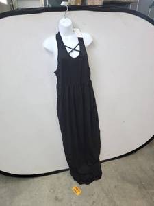 lot 37132 image: Womens Sleeveless Racerback Loose Plain Maxi Dresses Casual Long Dresses Large