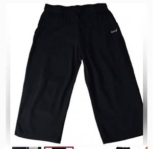 lot 37148 image: BALEAF - Capri Style Wide Leg Yoga Pants w Drawstring Waistband large
