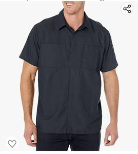 lot 37157 image: Red Kap Mens Standard Short Sleeve Performance Plus Shop Shirt with Oilblok Technology Medium