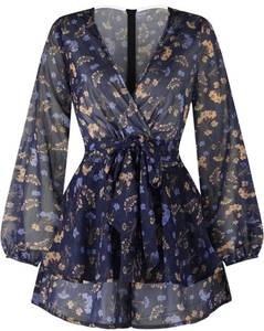 lot 40769 image: Womens Sexy V Neck African Print Dashiki Dress Long Lantern Sleeve Short Swing Dress Party Club Medium