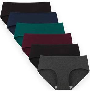 lot 40770 image: INNERSY Womens Underwear Cotton Hipster Panties Regular & Plus Size 6-Pack size medium