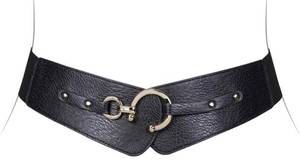 lot 40783 image: Womens Fashion Vintage Wide Elastic Stretch Waist Belt With Interlock Buckle Halloween Belt 30-32 waist