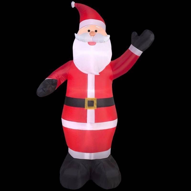 lot 6205 image: 61.42 in. D x 61.42 in. W x 107.48 in. H Inflatable Santa