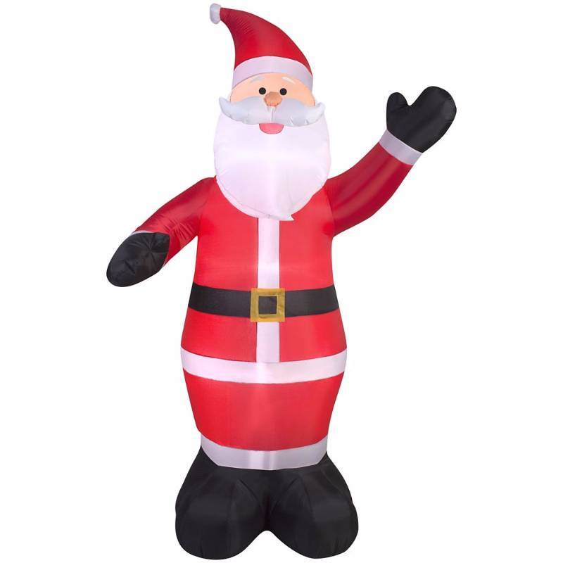 lot 6210 image: 61.42 in. D x 61.42 in. W x 107.48 in. H Inflatable Santa