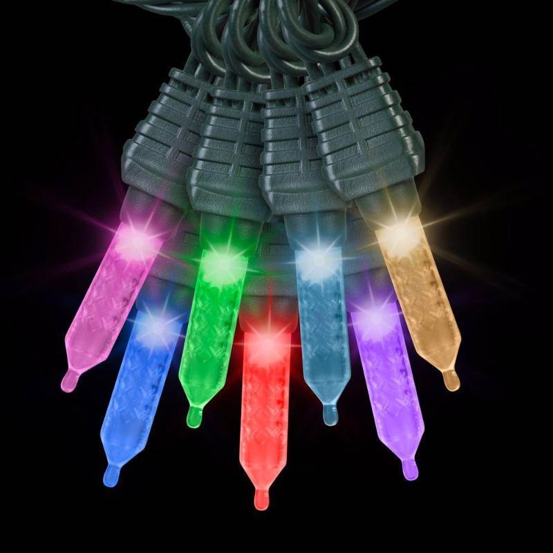 lot 6211 image: 24-Light LED Mini Multi-Color Light String Smooth Cover Set