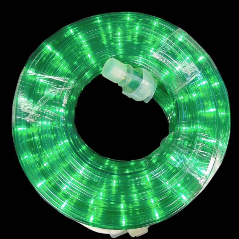 lot 6242 image: 18 ft. 216-Light Green Rope Light (Lot of 5)
