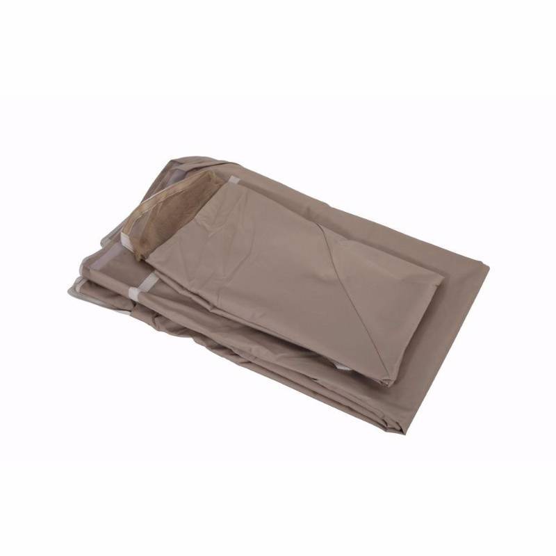 lot 6267 image: Hampton Bay Canopies Replacement Canopy for 10 ft. x 10 ft. Christy Gazebo Browns  Tans GFS00470C-CPY