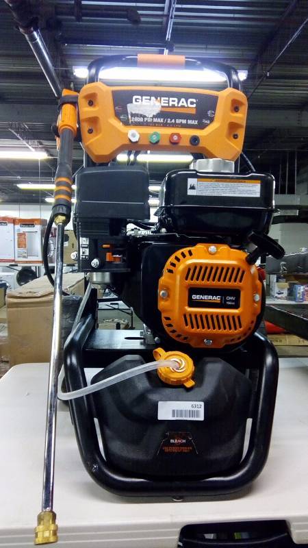 lot 6312 image: Generac Pressure Washer